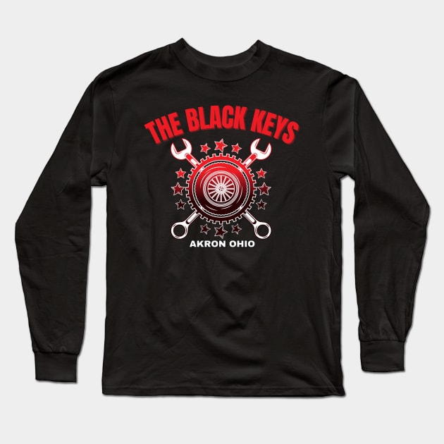 the black keys team motorcycle gang Long Sleeve T-Shirt by Animals Project